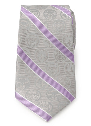 Marvel Guardians of the Galaxy Gray Stripe Tie