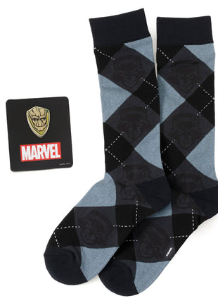 Marvel Guardians of the Galaxy Groot Rocket Argyle Blue Gift Set