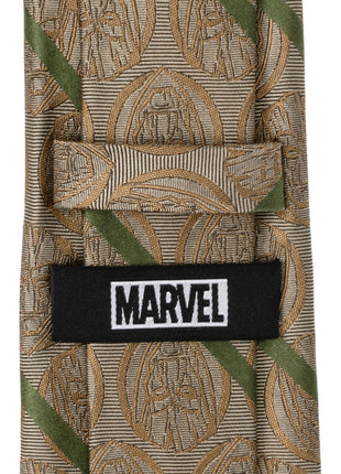 Marvel Guardians of the Galaxy Groot Tan Striped Men's Tie
