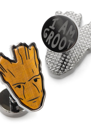Marvel Guardians of the Galaxy Groot Tigers Eye Cufflinks