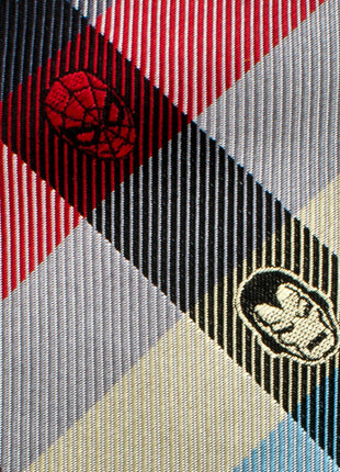 Marvel Comics Plaid Men's Tie