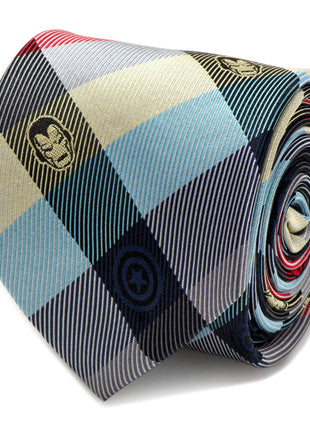 Marvel Comics Plaid Men's Tie