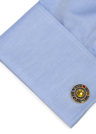Marvel Avengers Infinity Stones Antique Gold Cufflinks