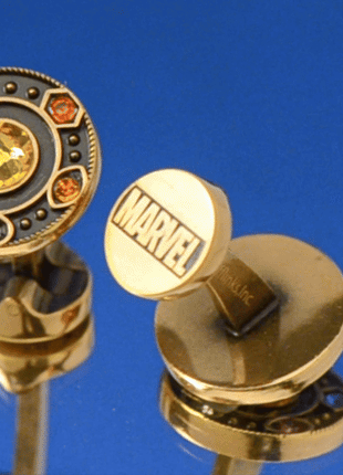 Marvel Avengers Infinity Stones Antique Gold Cufflinks