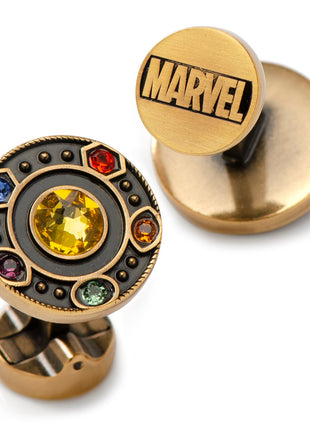 Marvel Avengers Infinity Stones Antique Gold Cufflinks