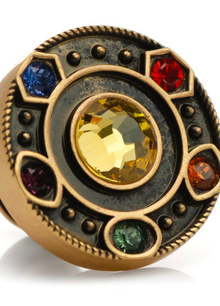 Marvel Avengers  Infinity Stones Antique Gold Lapel Pin