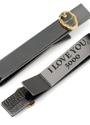 Marvel Iron Man "I Love You 3000" Gunmetal Hidden Message Tie Bar