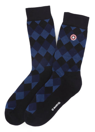Marvel Argyle 3 Socks Pack and Lapel Pin Gift Set