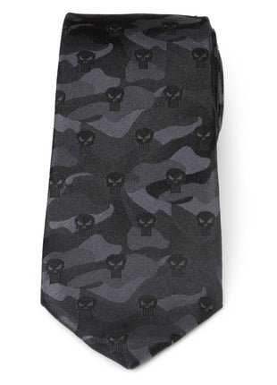 Marvel The Punisher Camo Black Silk Men's Tie