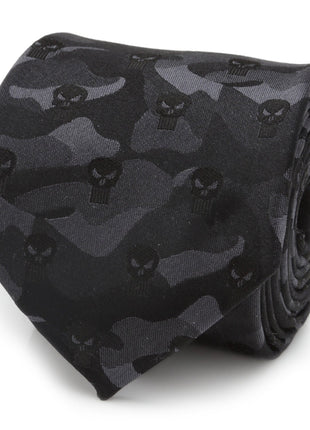 Marvel The Punisher Camo Black Silk Men's Tie