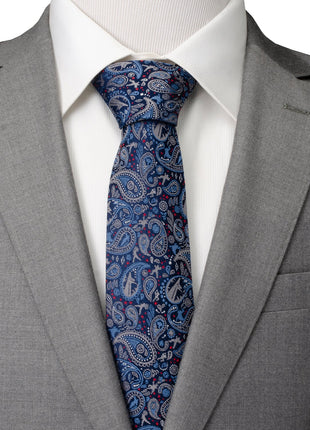 Marvel Avengers Blue Multi Paisley Men's Tie