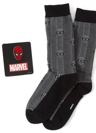 Marvel Spider-Man Herringbone Black Gift Set