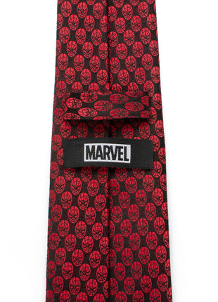 Marvel Spider-Man Mask Red Men's Tie
