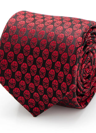 Marvel Spider-Man Mask Red Men's Tie
