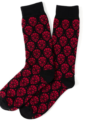 Marvel Spider-Man Dot 3 Pack Socks and Lapel Pin Gift Set
