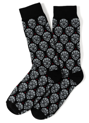 Marvel Spider-Man Dot 3 Pack Socks and Lapel Pin Gift Set