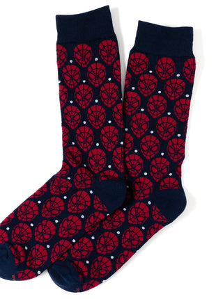 Marvel Spider-Man Dot 3 Pack Socks and Lapel Pin Gift Set