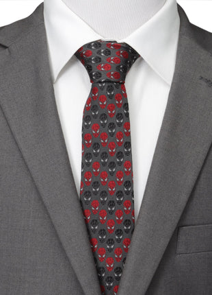 Marvel Spider-Man Chevron Red Black Men's Tie