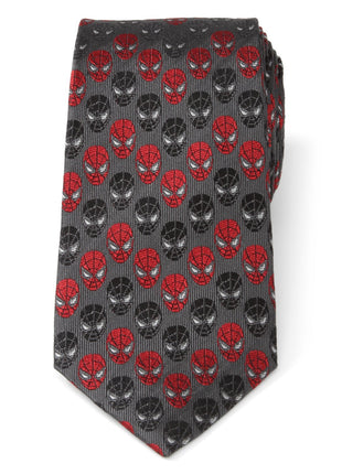 Marvel Spider-Man Chevron Red Black Men's Tie