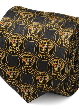 Marvel Thanos Infinity Gauntlets Men's Black Tie