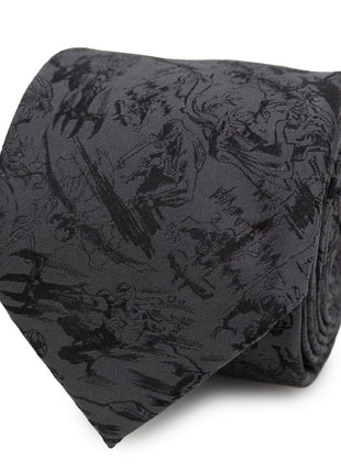 Venom Dark Gray Action Men's Tie