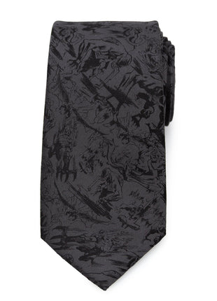 Venom Dark Gray Action Men's Tie