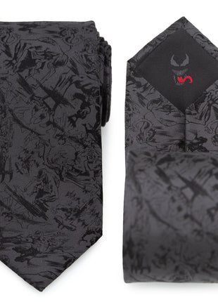 Venom Dark Gray Action Men's Tie