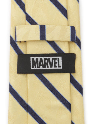 Marvel X-Men Wolverine Yellow and Navy Stripe Silk Men's Tie