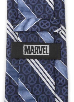 Marvel X-Men Symbol Navy Stripe Men's Tie