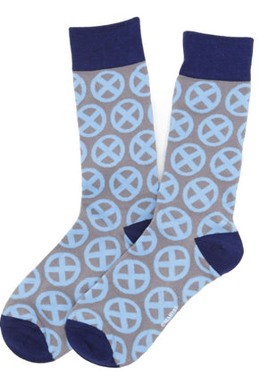 Marvel X-Men Socks 3 Pack with Lapel Pin Gift Set