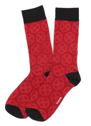 Marvel X-Men Socks 3 Pack with Lapel Pin Gift Set