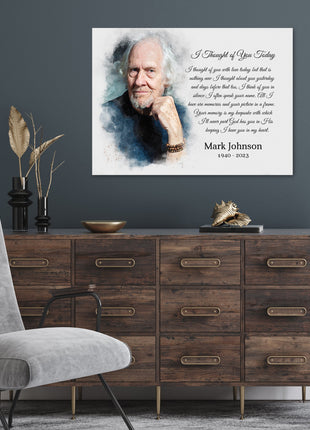 Custom Watercolor Memorial Portrait