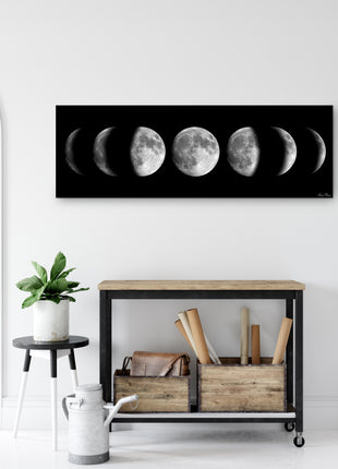 Large Moon Phases Canvas Art