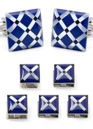 Mother of Pearl Diamond 5-Stud Set
