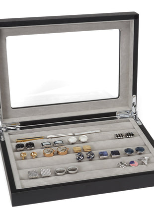 Onyx Cufflinks Collector's Case - 36 pairs