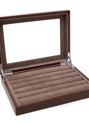 Espresso Cufflinks Collector's Case - 36 pairs