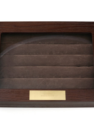 Espresso Cufflinks Collector's Case - 36 pairs