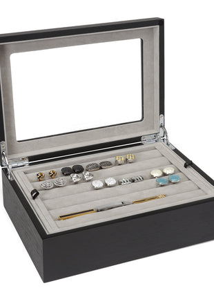 Onyx Cufflinks Collector's Case - 72 pairs