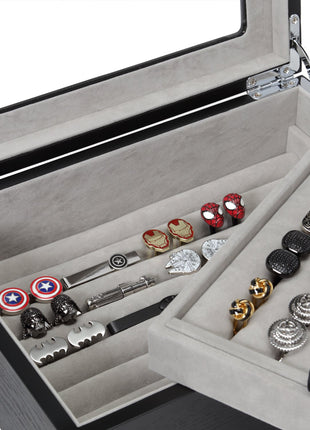Onyx Cufflinks Collector's Case - 72 pairs