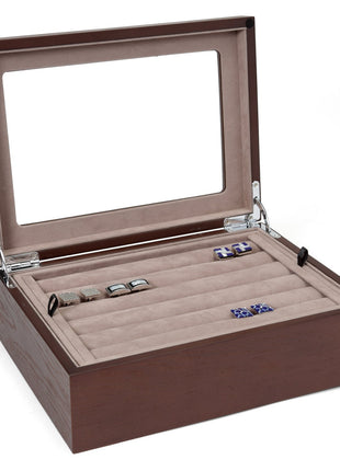 Espresso Cufflinks Collector's Case - 72 pairs