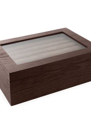 Espresso Cufflinks Collector's Case - 72 pairs