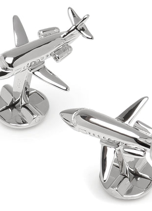 Sterling Private Jet Cufflinks