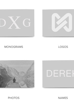 Stainless Steel Rectangle Infinity Engravable Cufflinks