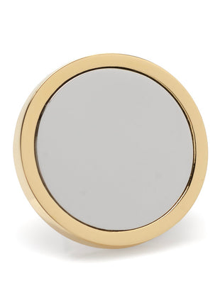 Two Toned Stainless Steel Round Infinity Engravable Lapel Pin