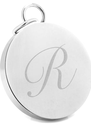 Stainless Steel Engravable Round Infinity Pendant