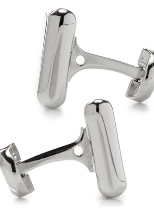 Silver and Sodalite JFK Presidential Cufflinks