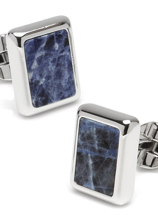 Silver and Sodalite JFK Presidential 5-Stud Set