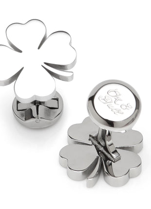Four Leaf Clover Stainless Cufflink