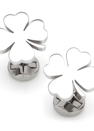Four Leaf Clover Stainless Cufflink