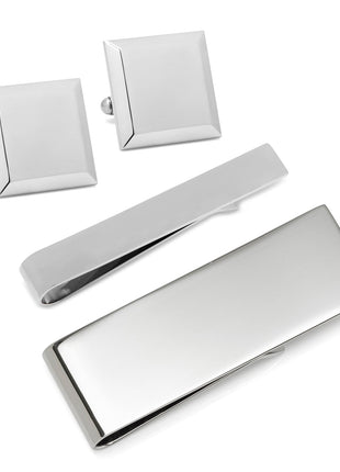 Engravable Beveled Square 3-Piece Gift Set